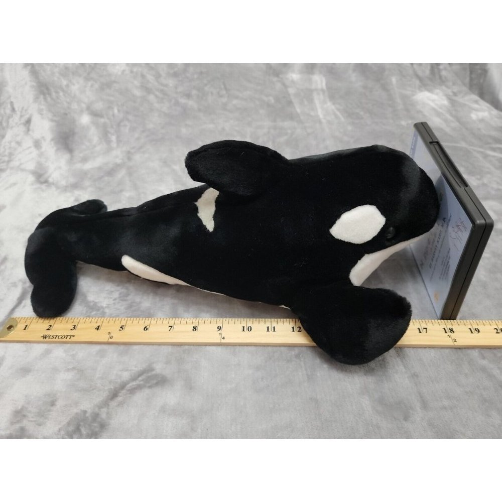 SeaWorld‎ Shamu Orca Killer Whale Plush Toy Animal Sea World 18" Original Tag